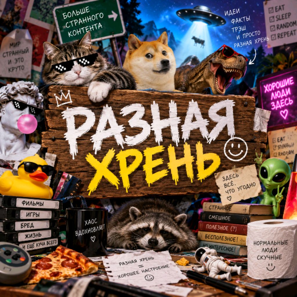 Иконка канала РАЗНАЯ ХРЕНЬ
