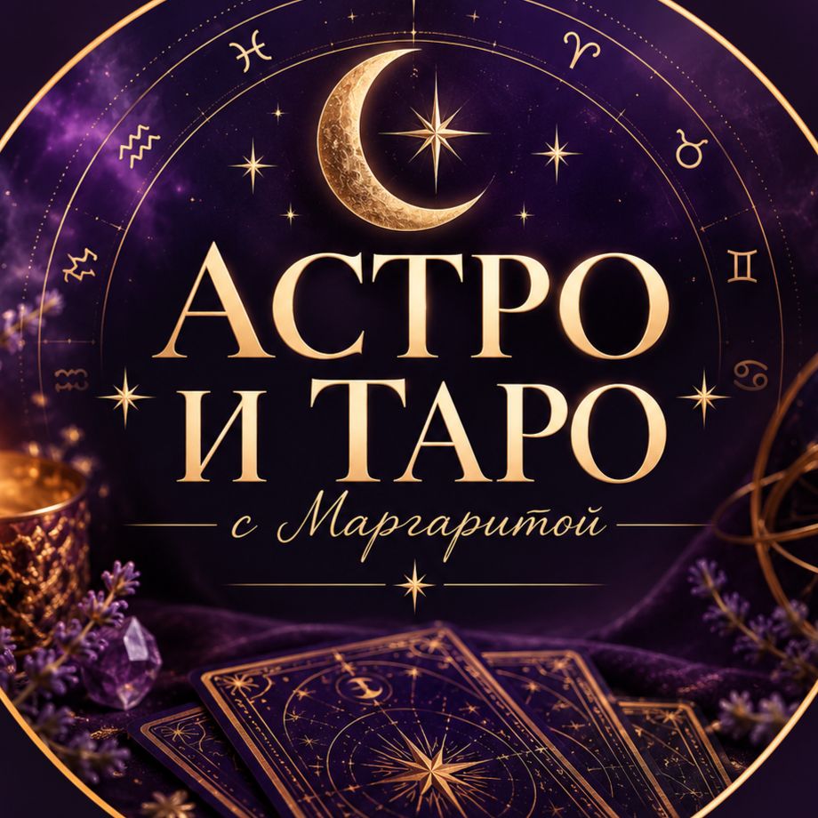 Иконка канала АСТРО и ТАРО с Маргаритой✨️