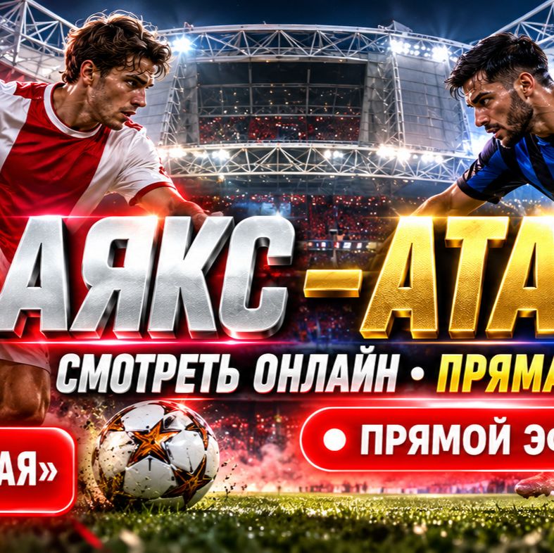 Иконка канала Аякс — Аталанта: прямая трансляция 22.10.2026 LIVE