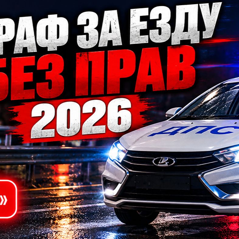 Иконка канала ● Сколько штраф за езду без прав в 2026 году — МВД