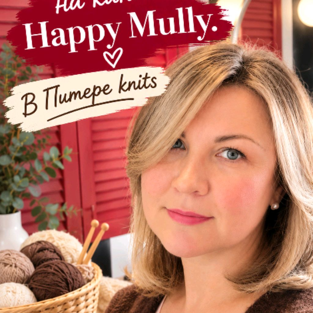 Иконка канала Happy Mully. Живу, вяжу, читаю.
