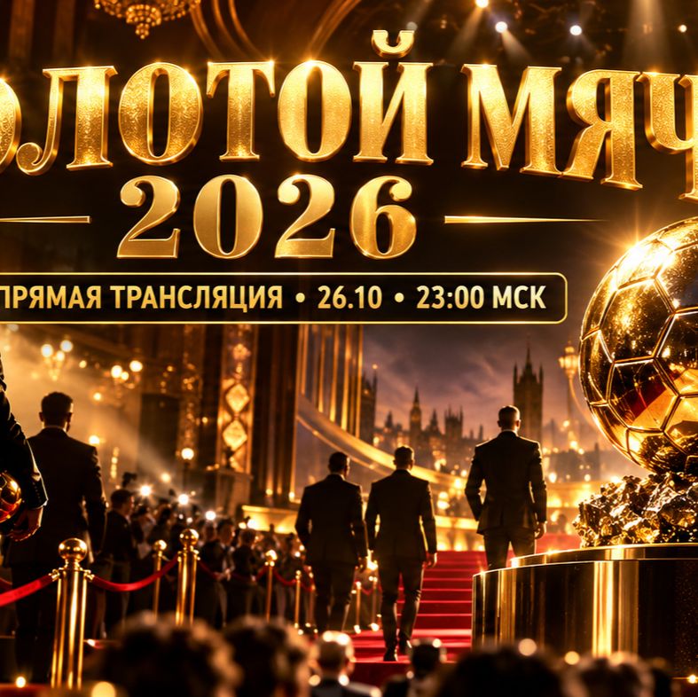 Иконка канала ЗОЛОТОЙ МЯЧ 2026 церемония во сколько начало ★ NEW