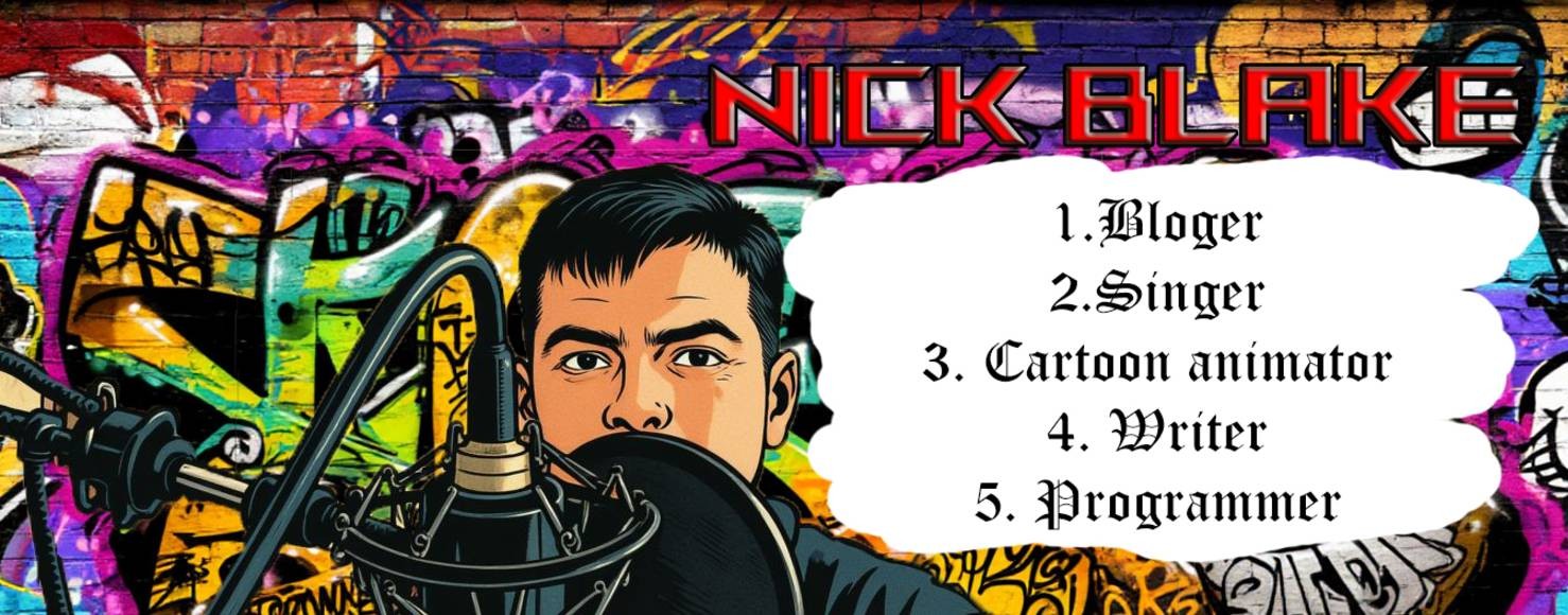 Nick Blake - bloger / cartoonmaker