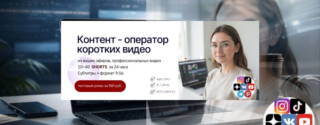 Монтаж коротких видео | Reels | Shorts