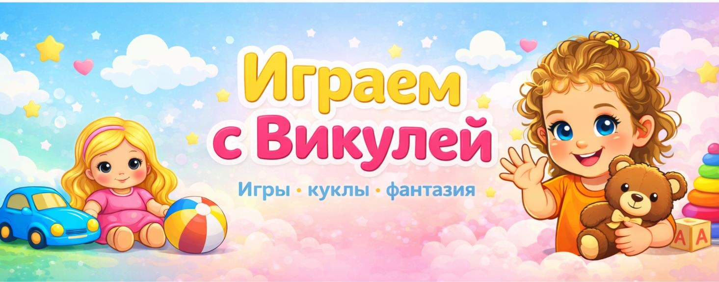 Играем с Викулей 💖