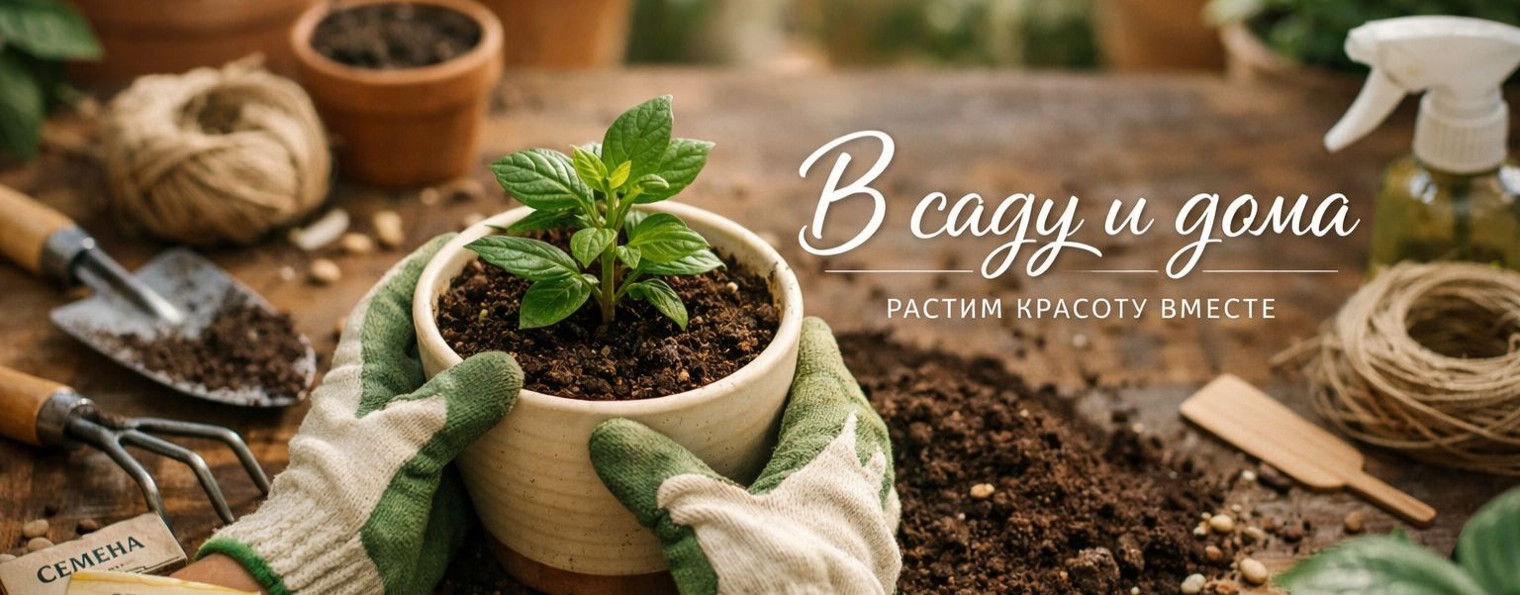 В саду и дома