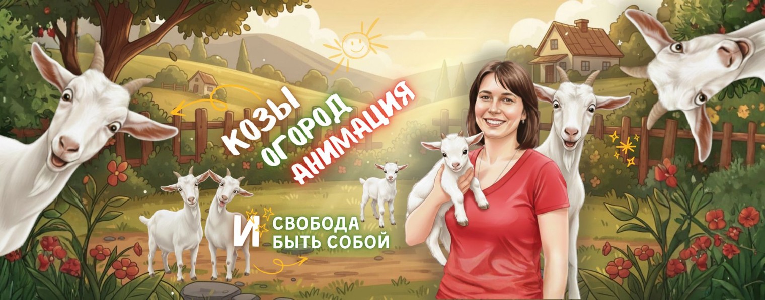 Козы, огород, анимация и свобода быть собой