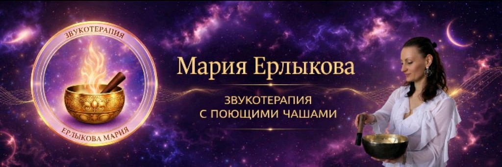 Мария Ерлыкова. Звукотерапия с поющими чашами