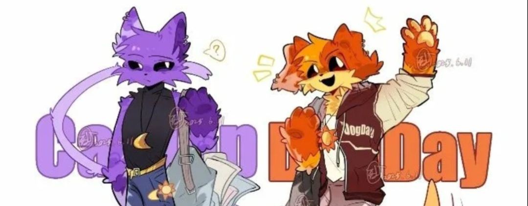 🌙Cat Nap💜and 🧡Dog Day☀️