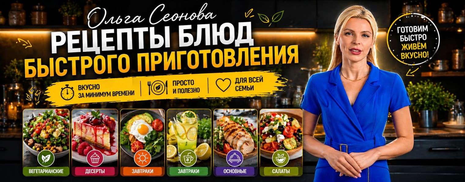 Рецепты блюд быстрого приготовления |Ольга Сеонова