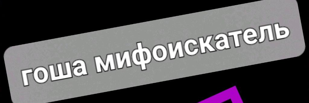 Гоша мифоискатель