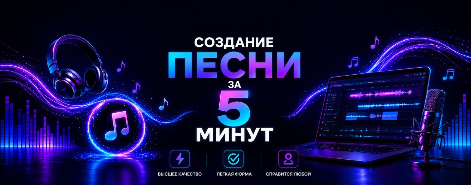 Создать песню за 5 минут