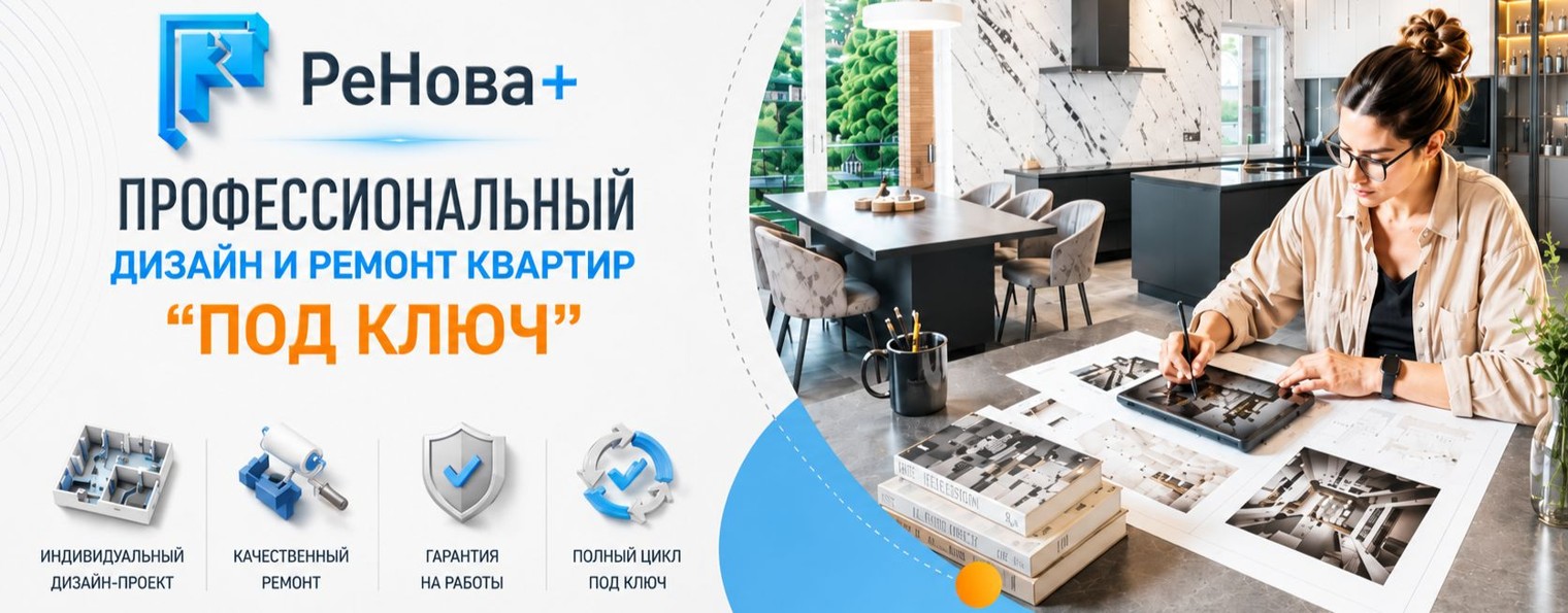 Дизайн и ремонт квартир в Уфе | РеНова +