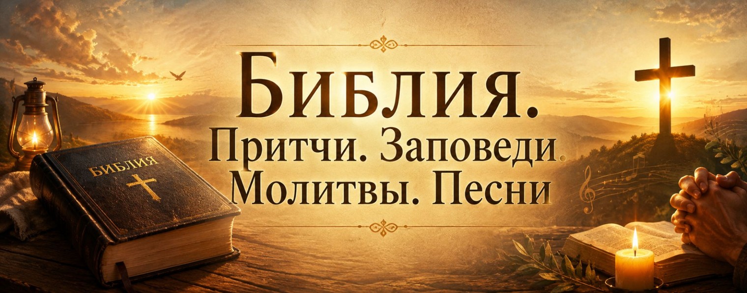 Библия. Притчи. Заповеди. Молитвы. Песни.
