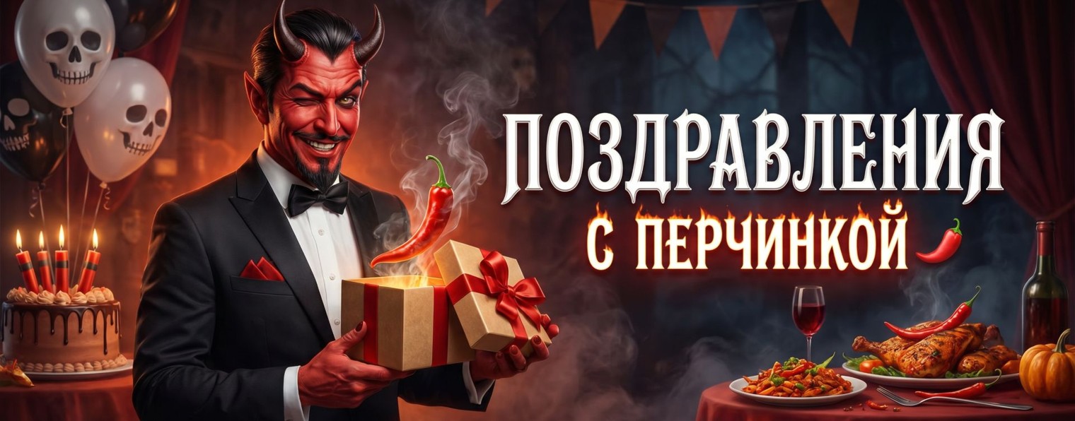 🌶️ ПОЗДРАВЛЕНИЯ С ПЕРЧИНКОЙ
