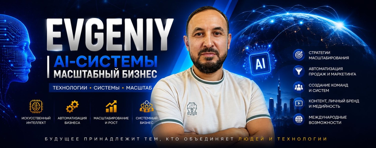 EVGENIY | AI-Системы • Масштабный Бизнес
