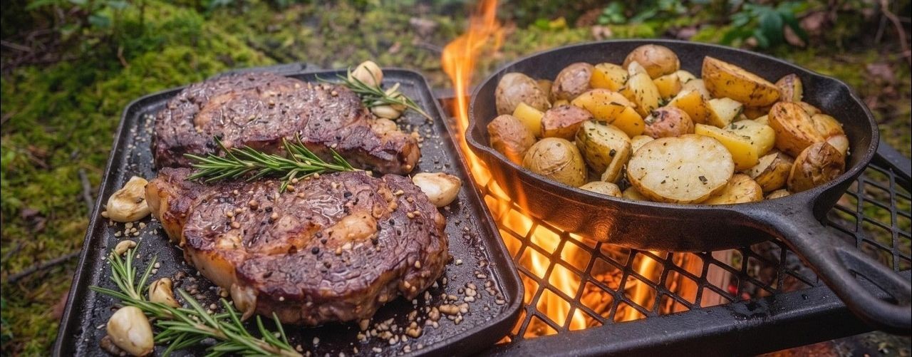 КУХНЯ В ЛЕСУ🌲🎣