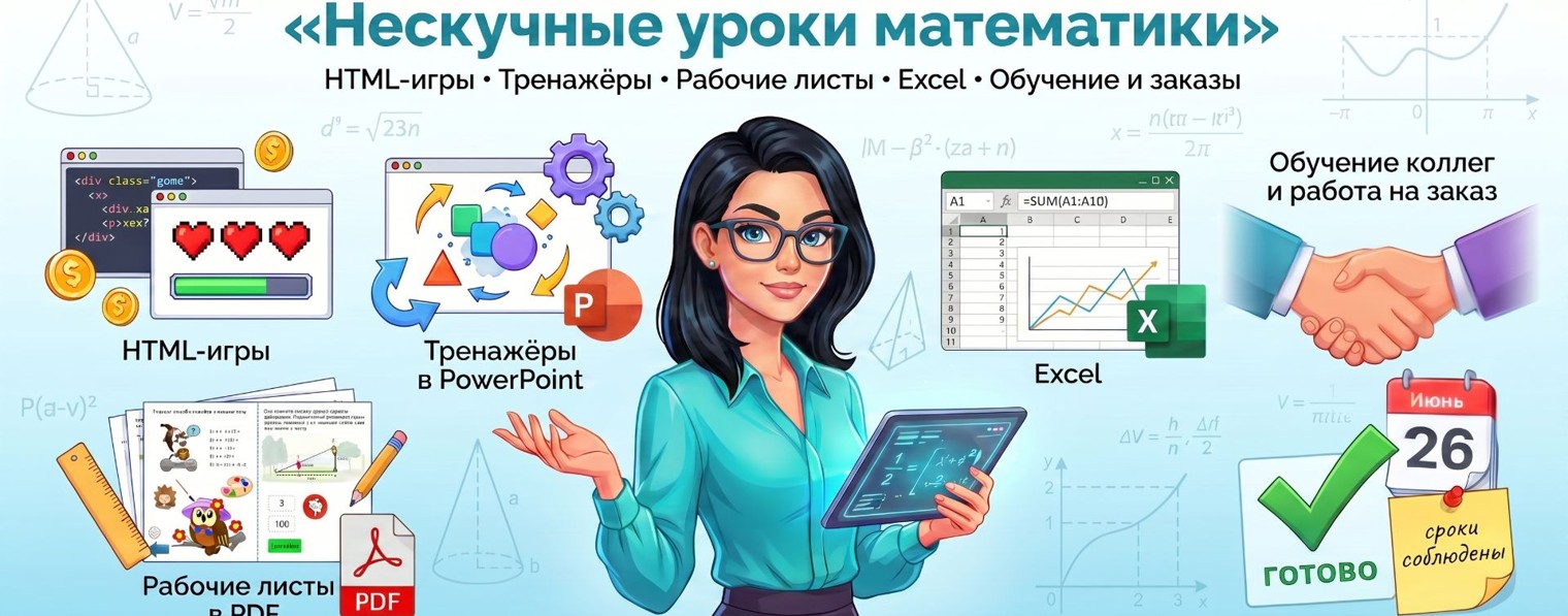 НЕскучные уроки МАТЕМАТИКИ