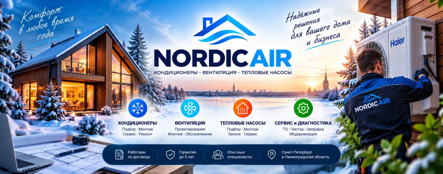 Nordic-air -кондиционеры, вентиляция