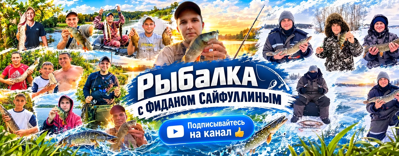 Рыбалка с Фиданом Сайфуллиным
