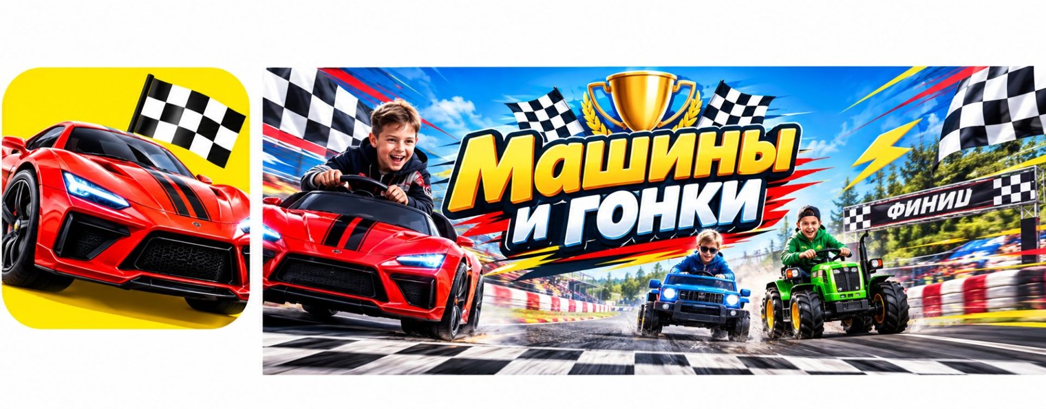 Машины и супер гонки для детей