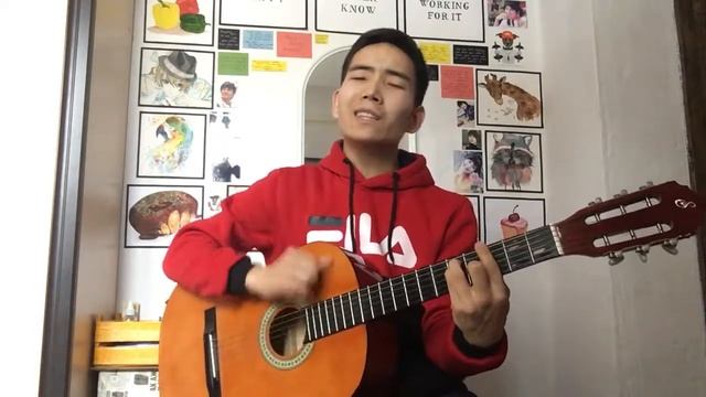 На гитаре - твоя нежная походка (cover₽