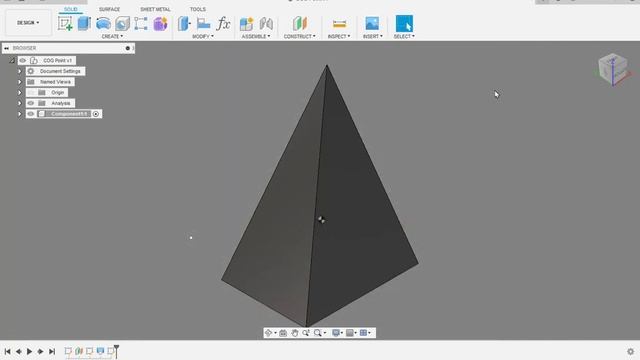 Adding a Point to the Model Center of Gravity (COG) смотреть онлайн