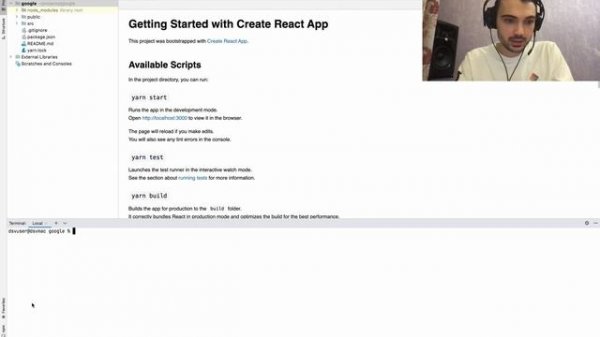 React Tutorial #1. Как создать проект на реакте с помощью create-react-app