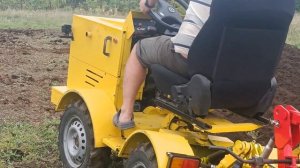Минитрактор переломка 4х4 пахота