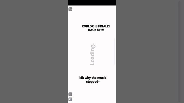 ROBLOX IS UP!! I REPEAT ROBLOX IS UP!! #roblox #robloxisback #robloxshutdown #bloxburg смотреть онлайн
