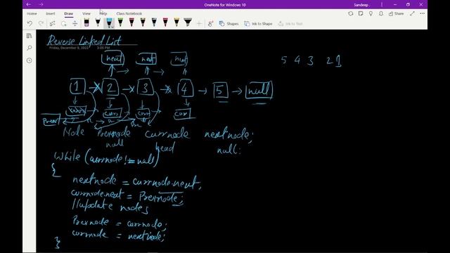 Reverse the Linked List in Java смотреть онлайн