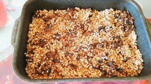 Курица с гречкой в духовке / Гречневая каша с грибами и курицей в духовке