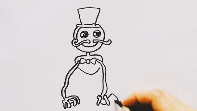 Как нарисовать ПАПОЧКУ Длинные Ноги / Поппи Плейтайм / How to draw daddy long legs step by step смотреть онлайн