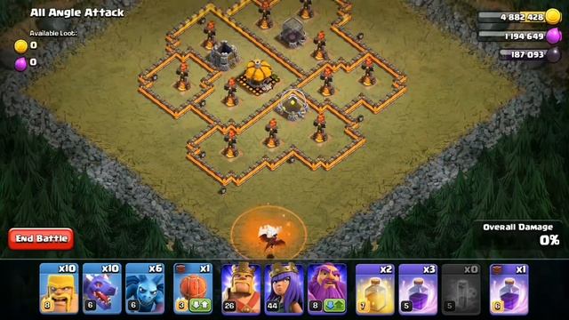 How to attack “ All Angle Attack “ Easy Method with TH8, TH9, TH10, TH11, TH12, TH13 / Clash of Cla смотреть онлайн