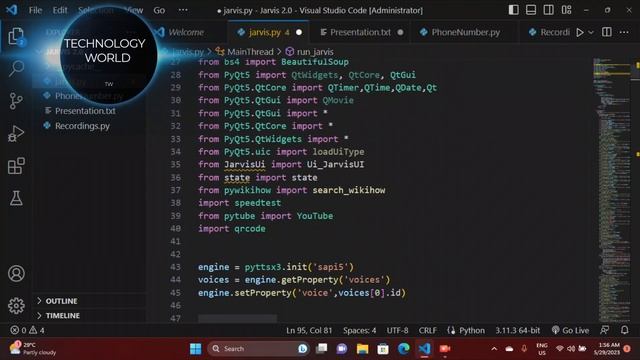 My Advance Jarvis Code Demo #python #codinglife #coding #pythonprogramming #technology #jarvis смотреть онлайн