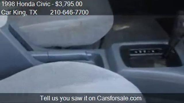 1998 Honda Civic EX - for sale in San Antonio, TX 78233 смотреть онлайн