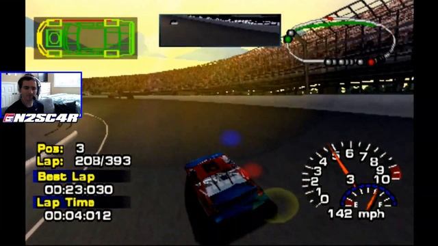 NASCAR Thunder 2002 | PS1| 100% Race Length | Race 2 of 41 | North Carolina Speedway смотреть онлайн