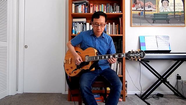 Once I Loved - jazz guitar solo - Epiphone Emperor смотреть онлайн