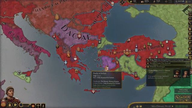 Ck3 | TheFallenEagle - Hunnic Empire | 25 years challenge | Part 7: The Reconquest of the ERE смотреть онлайн