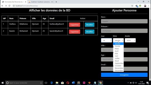PARTIE III TUTO Ajouter & Afficher des Donnée DB PHPMySQL (WampServer) смотреть онлайн