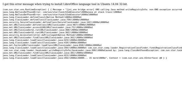 Ubuntu: Error when trying to install of LibreOffice language tool extension смотреть онлайн