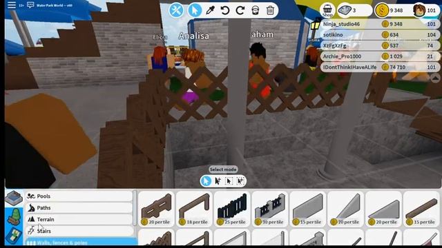 ROBLOX: Water Park World Part 12 - Trapdoor Slide Catch Unit With Bowl In Other Slide! смотреть онлайн