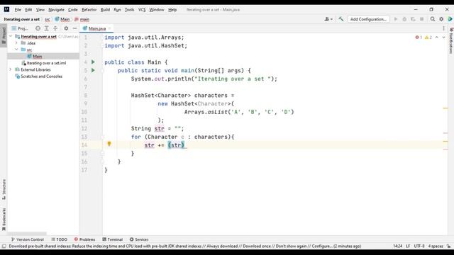 Iterating over a set смотреть онлайн