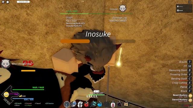 2000+ DAMAGE BEAST BREATHING COMBO [Project Slayers] смотреть онлайн