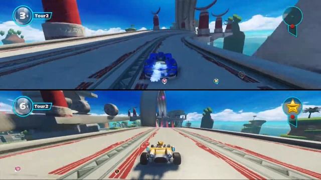 Sonic Racing Transformed - Vue sur la mer - Écran partagé смотреть онлайн