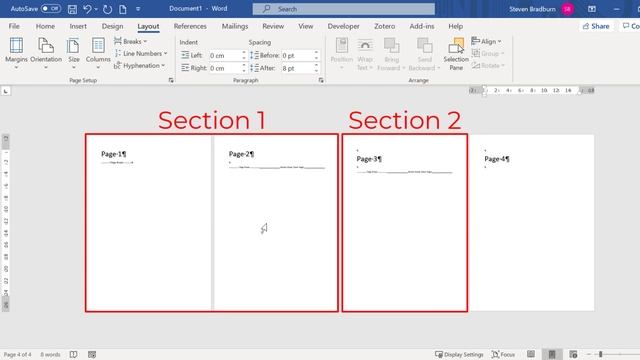 Change A Single Page To Landscape In Word смотреть онлайн