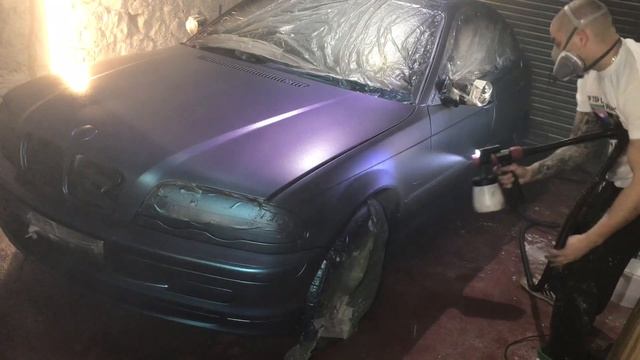 Bmw e46 liquid wrap plasti dipped in nordic chameleon colorshift ! смотреть онлайн