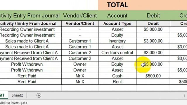 excel ledger template with debits and credits смотреть онлайн