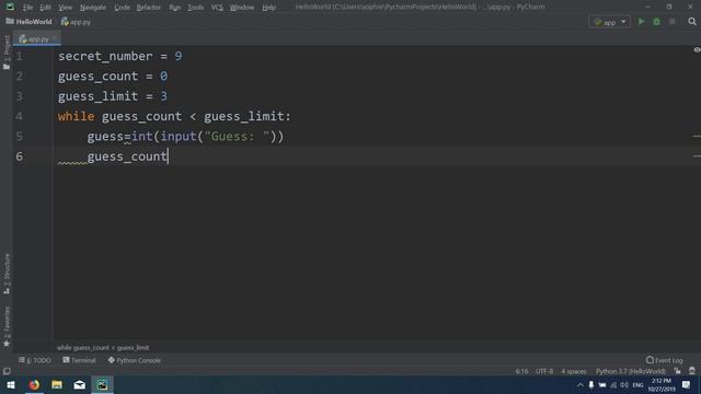 Python 18 - Guessing Game смотреть онлайн