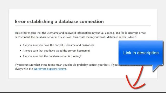 wordpress error establishing a database connection смотреть онлайн